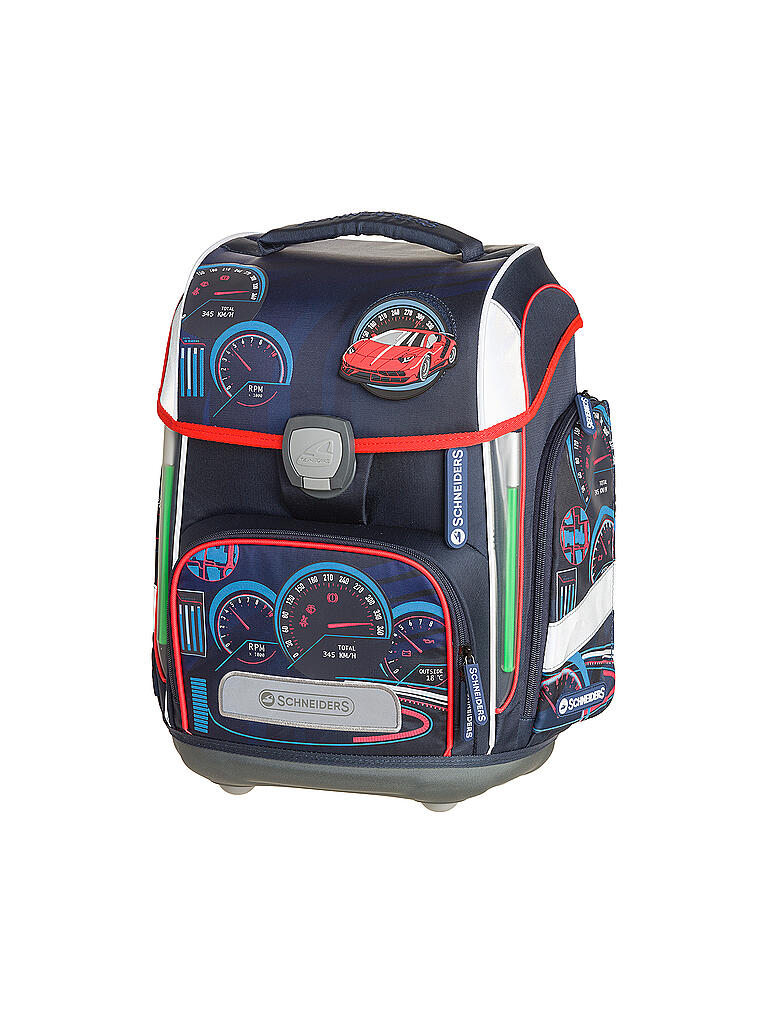 SCHNEIDERS | Schultasche Set 6-tlg Ergolite Car Race | dunkelblau