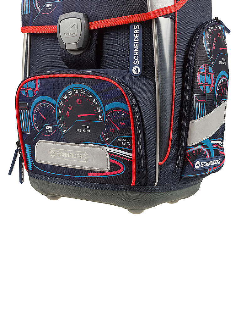 SCHNEIDERS | Schultasche Set 6-tlg Ergolite Car Race | dunkelblau
