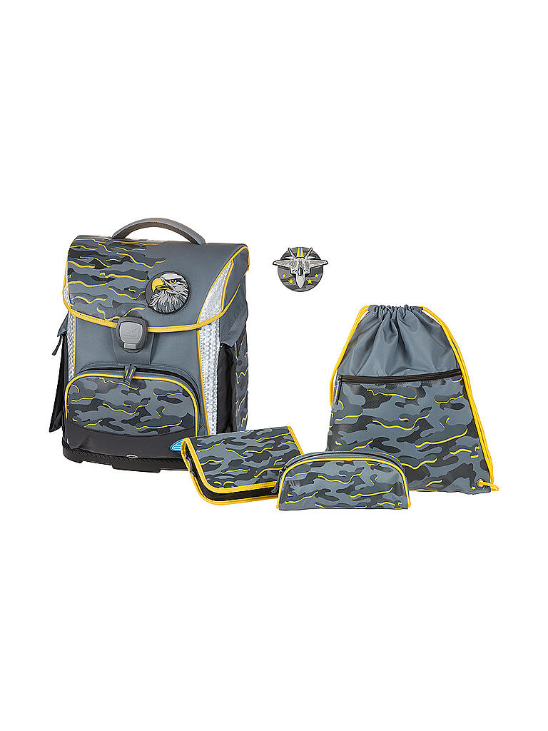 SCHNEIDERS | Schultaschen Set 4tlg Special Unit Grey | grau
