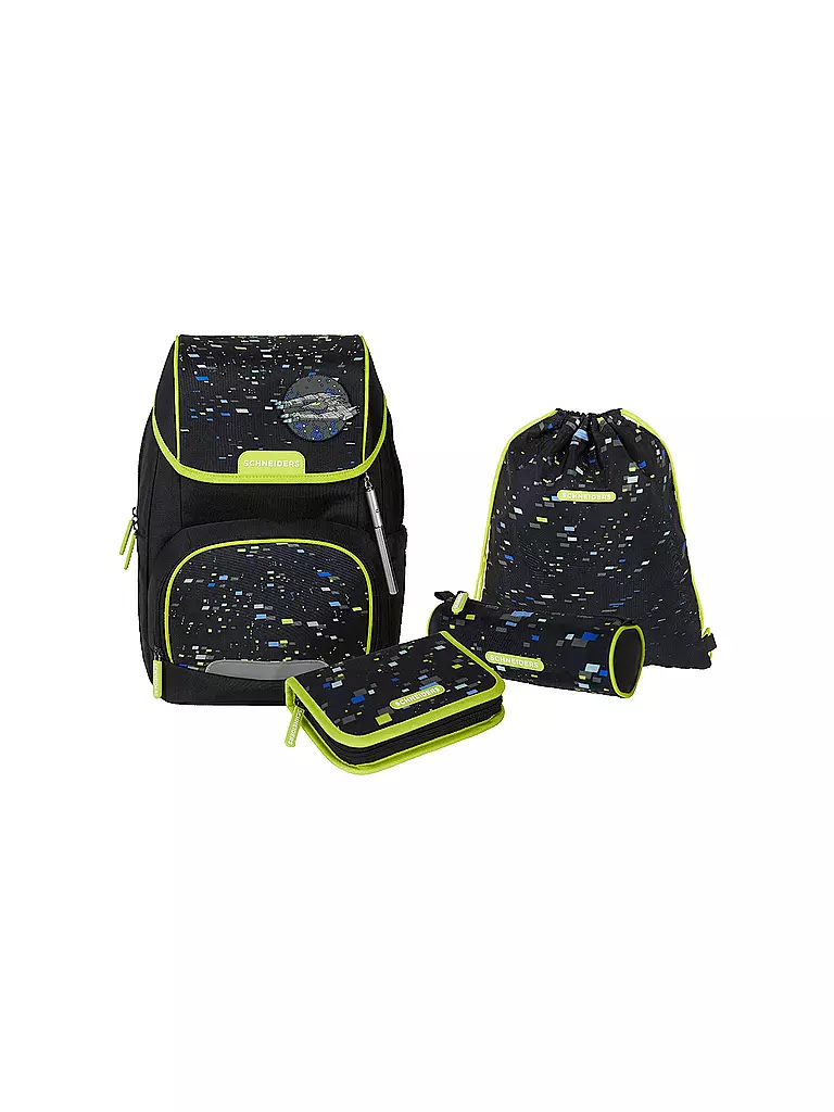 SCHNEIDERS | Schultaschen Set Ergojet 6tlg Spaceship | schwarz