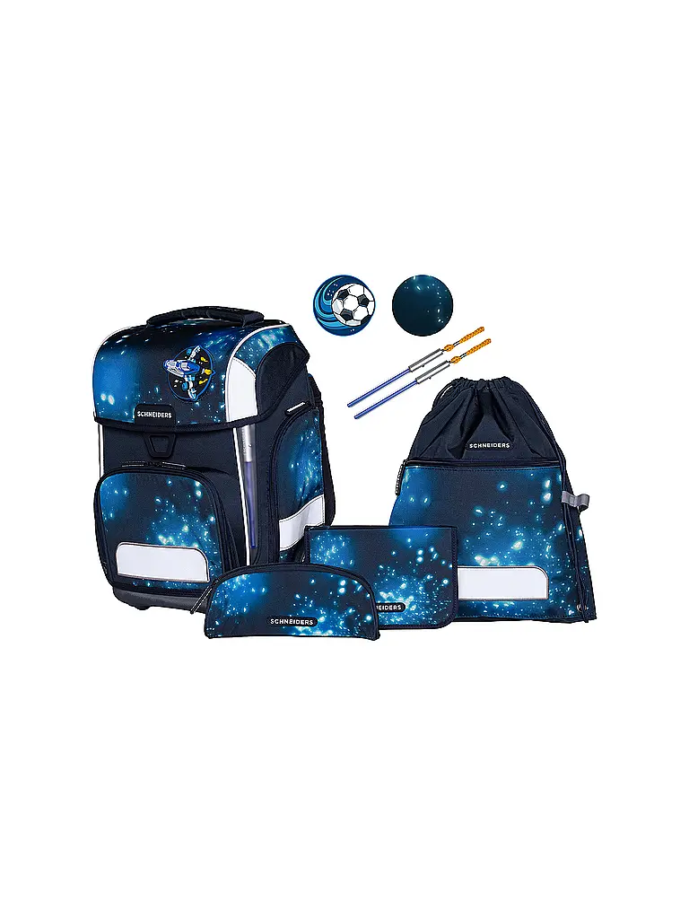 SCHNEIDERS | Schultaschen Set Ergolite 9tlg Anna Maria Damm Deep Cosmos | Dunkelblau