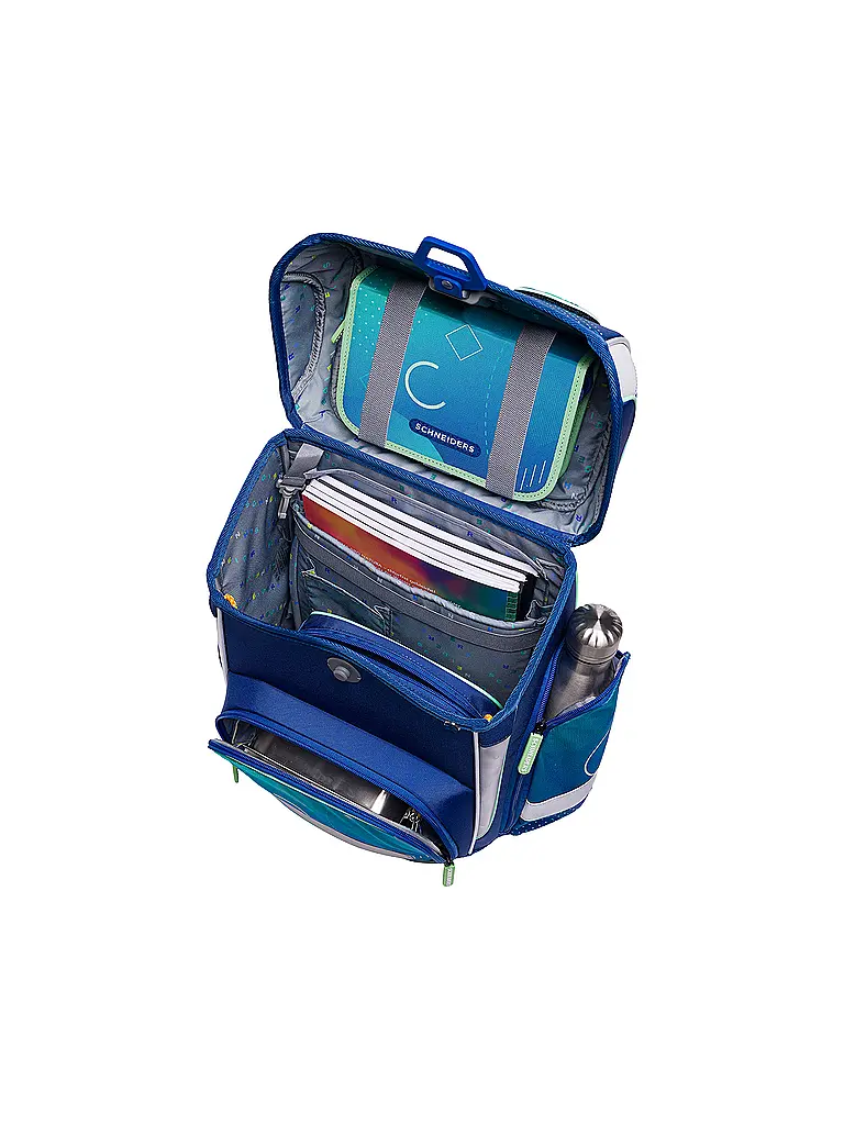 SCHNEIDERS | Schultaschen Set Ergolite 9tlg Geo Motion | Blau