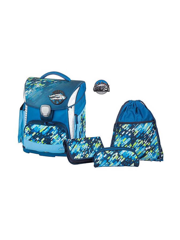 SCHNEIDERS | Schultaschen-Set 4-tlg. "Flash Blue" | blau