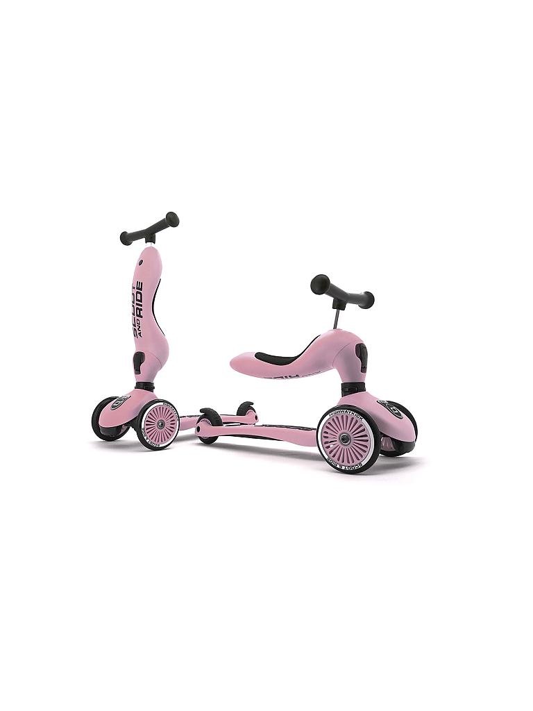 SCOOT & RIDE | 2in1 Kickboard - Highwaykick 1 (Rose) | rosa