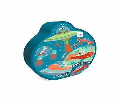 SCRATCH Konturpuzzle Weltraum 59 Teile
