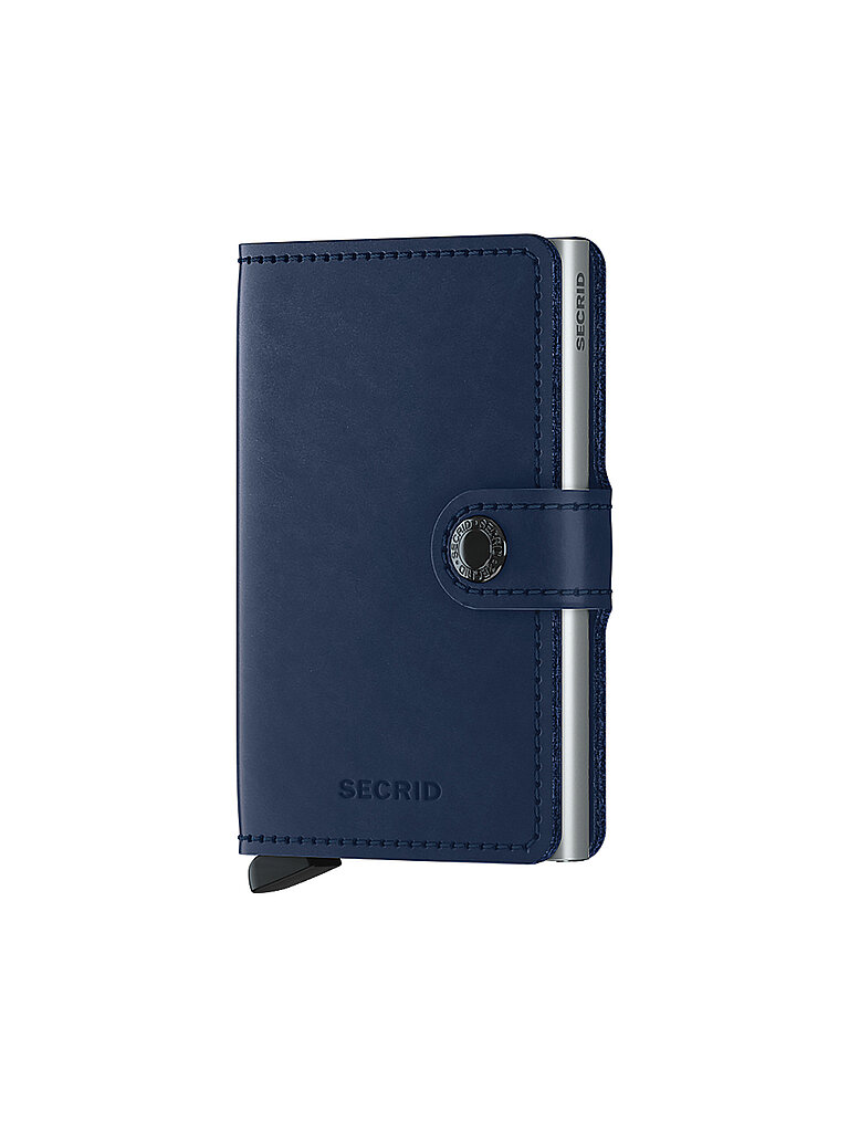 Secrid Miniwallet Original Kreditkartenetui Navy aus Aluminium, Maße: 10,2 x 6,5 x 2,1 cm, M-Navy