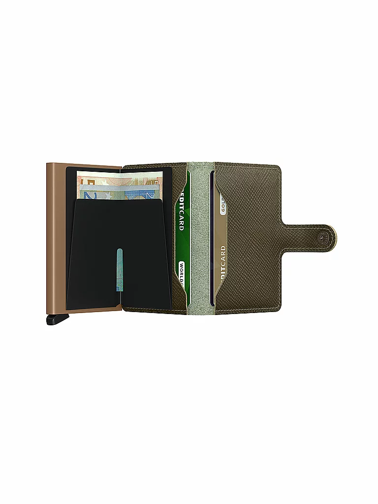 SECRID Portefeuille - Miniwallet Saffiano olive olive
