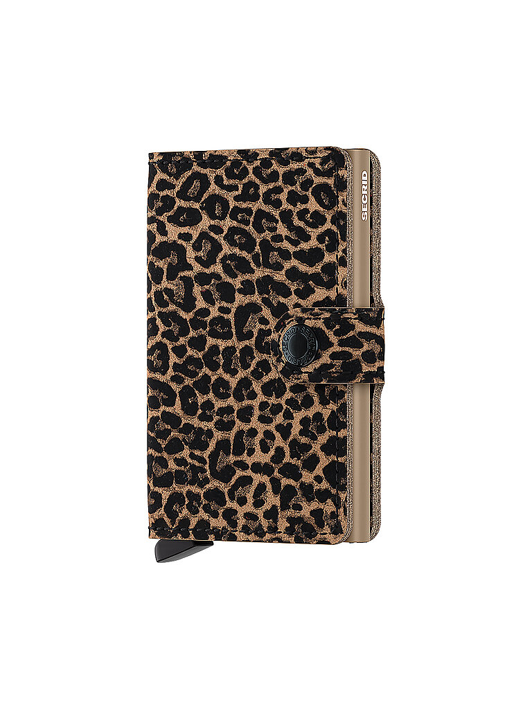 SECRID Kartenetui Animal Druckknopfverschluss beige