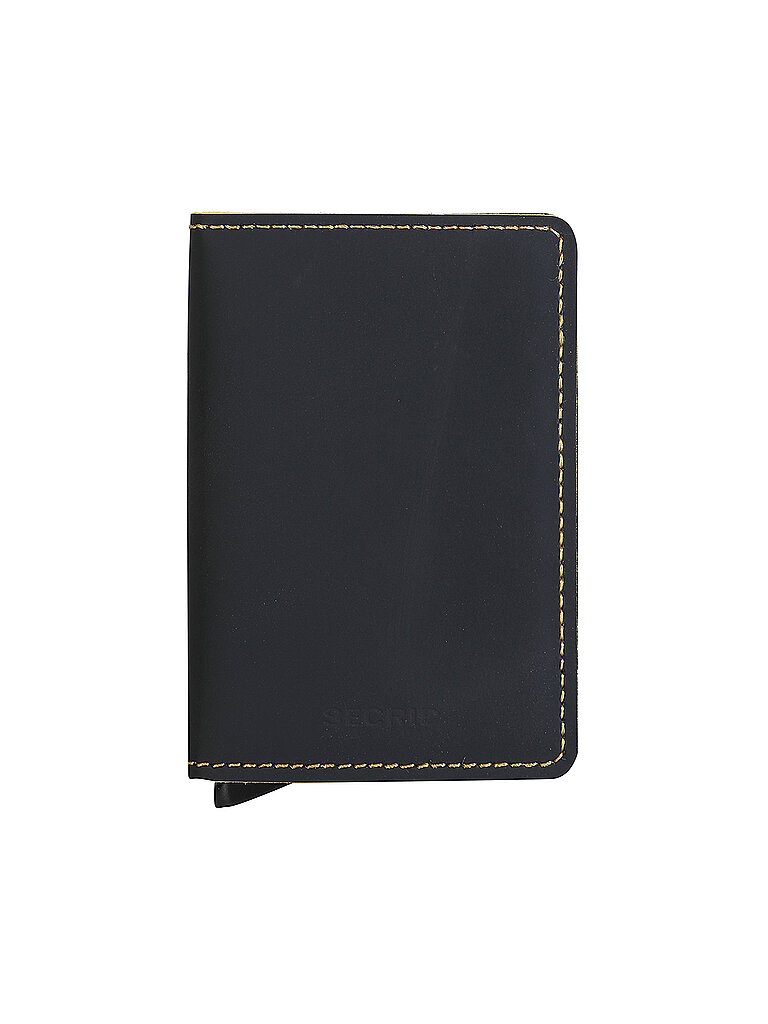 SECRID Geldbörse - Slimwallet Matte black & ochre schwarz