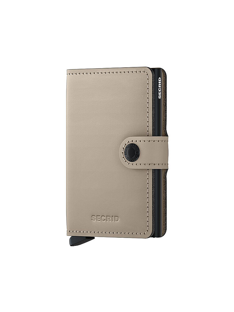 Miniwallet Matte Kreditkartenetui RFID Leder 65 cm desert