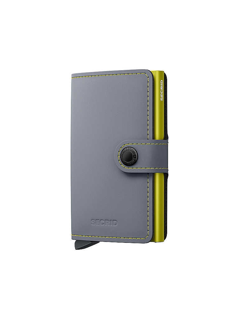 SECRID Geldbörse - Miniwallet Matte grey & lime grau