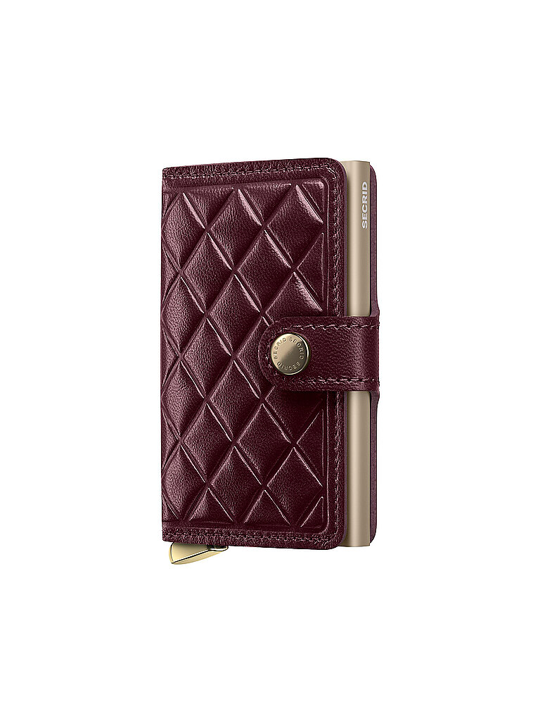 SECRID Geldbörse - Miniwallet Premium Emboss Diamond bordeaux dunkelrot