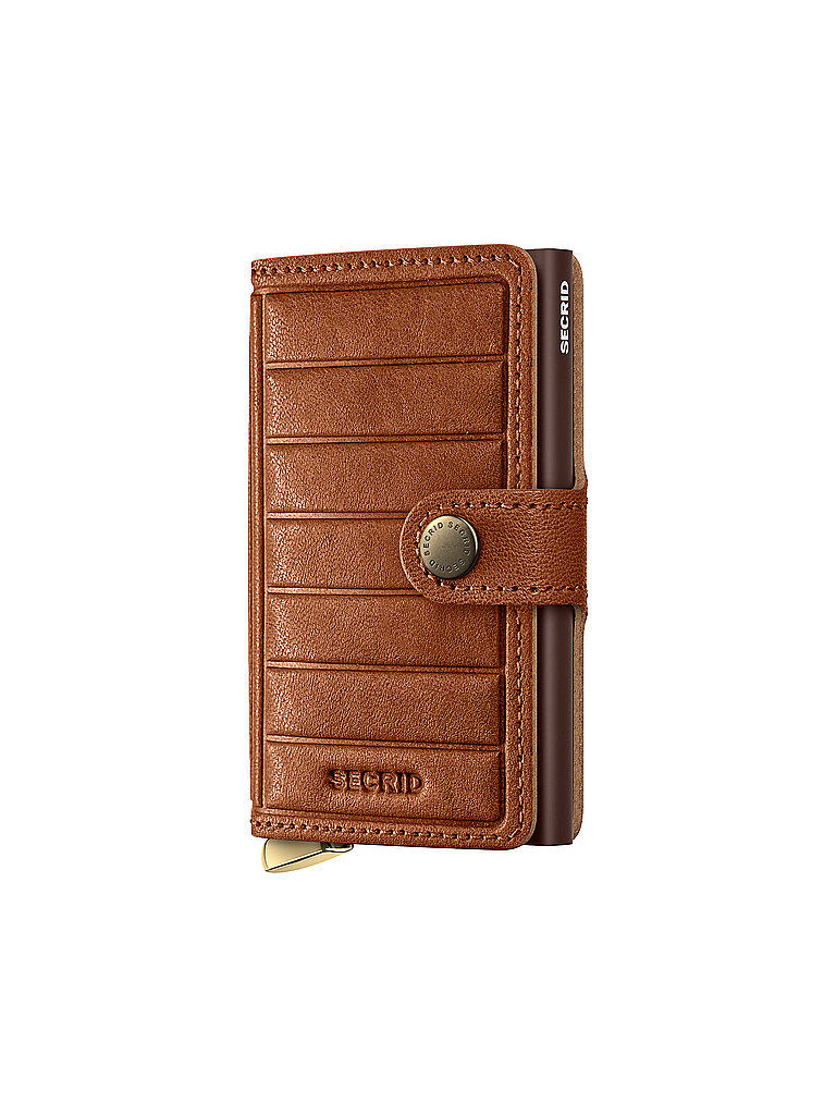 SECRID Geldbörse - Miniwallet Premium Emboss Cognac braun