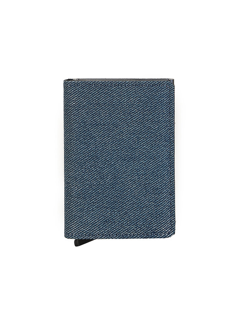 Slimwallet Twist Kreditkartenetui RFID Leder 7 cm jeans blue
