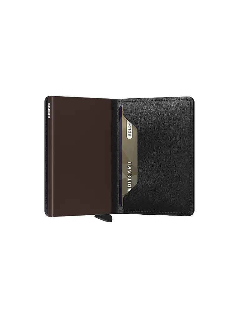 SECRID | Geldbörse  Slimwallet Original Slim Black -  Brown | Schwarz