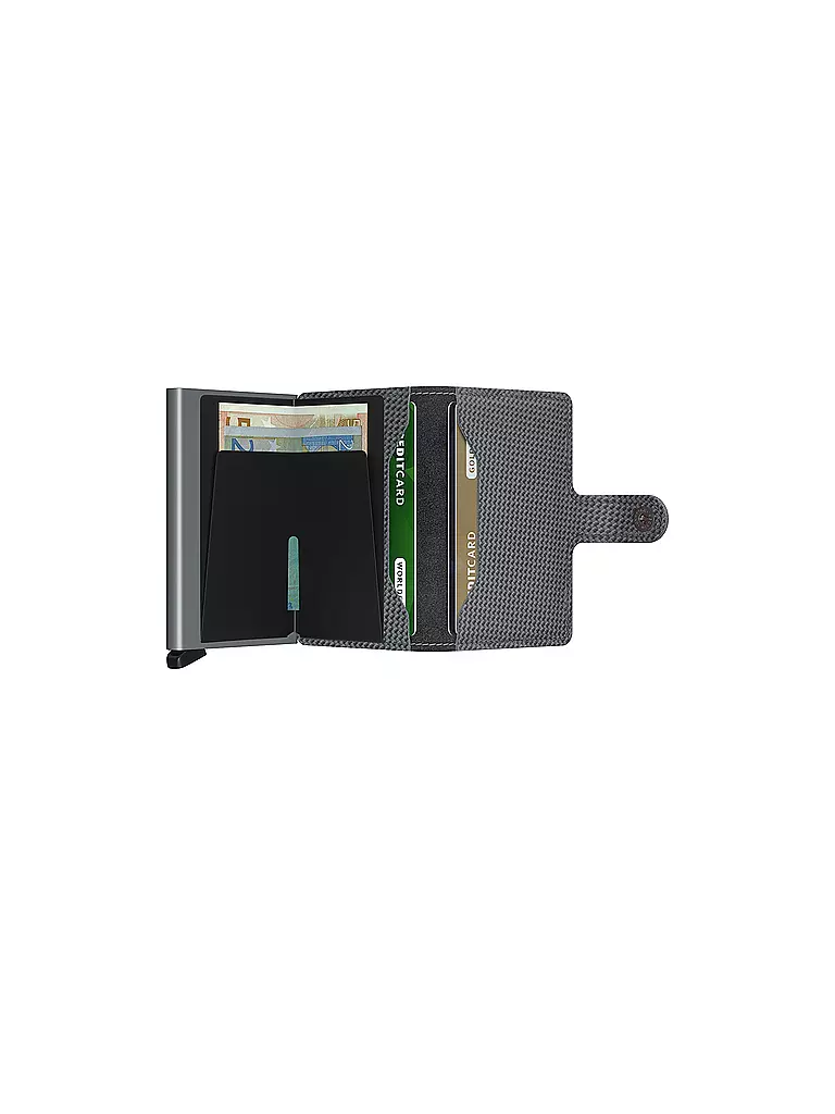 SECRID | Geldbörse - Miniwallet Carbon Cool Grey | schwarz