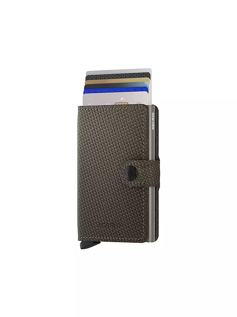 SECRID | Geldbörse - Miniwallet CARBON Khaki | schwarz