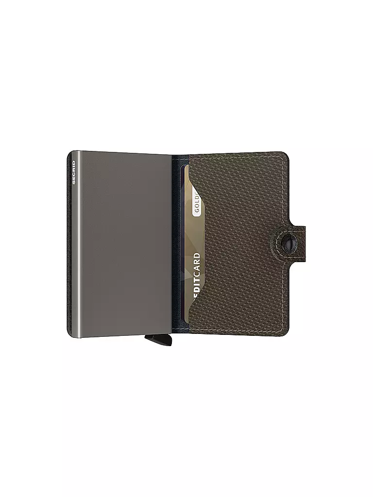 SECRID | Geldbörse - Miniwallet CARBON Khaki | schwarz