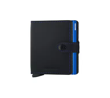 SECRID Geldbörse - Miniwallet Matte Mini Black & Blue