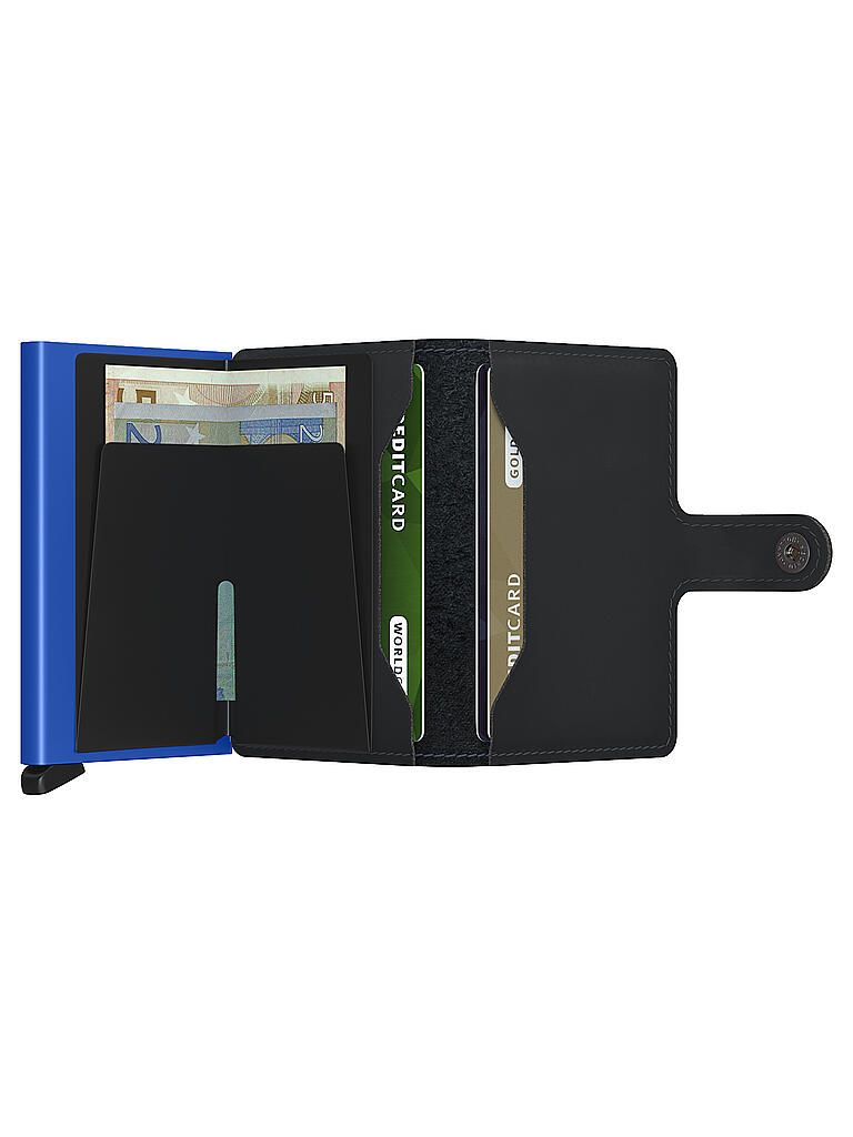 SECRID | Geldbörse - Miniwallet Matte Mini Black & Blue | schwarz