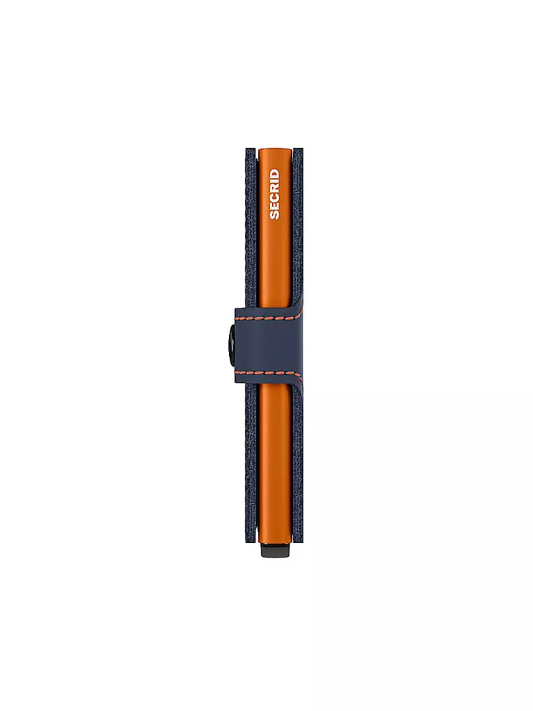 SECRID | Geldbörse - Miniwallet Matte Night Blue Orange | dunkelblau