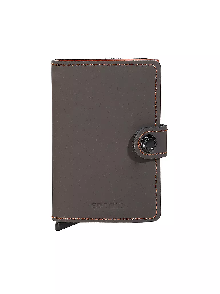 SECRID | Geldbörse - Miniwallet Matte Truffle Orange | braun