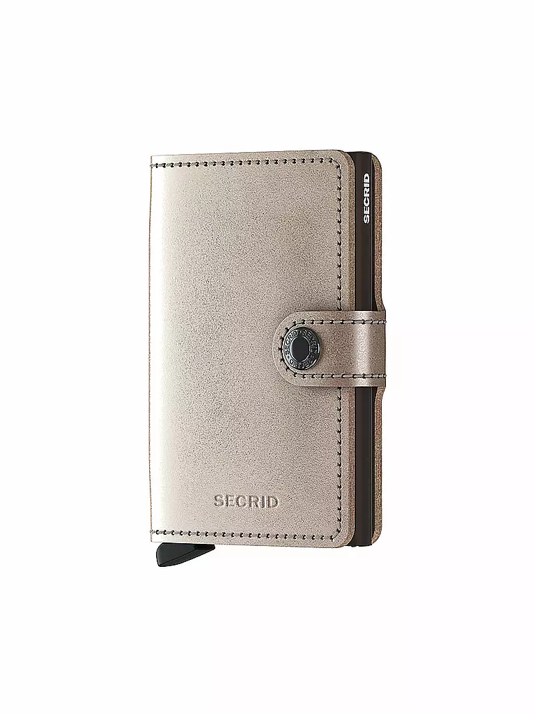 SECRID | Geldbörse - Miniwallet Metallic Mini Champagner/Brown | gold