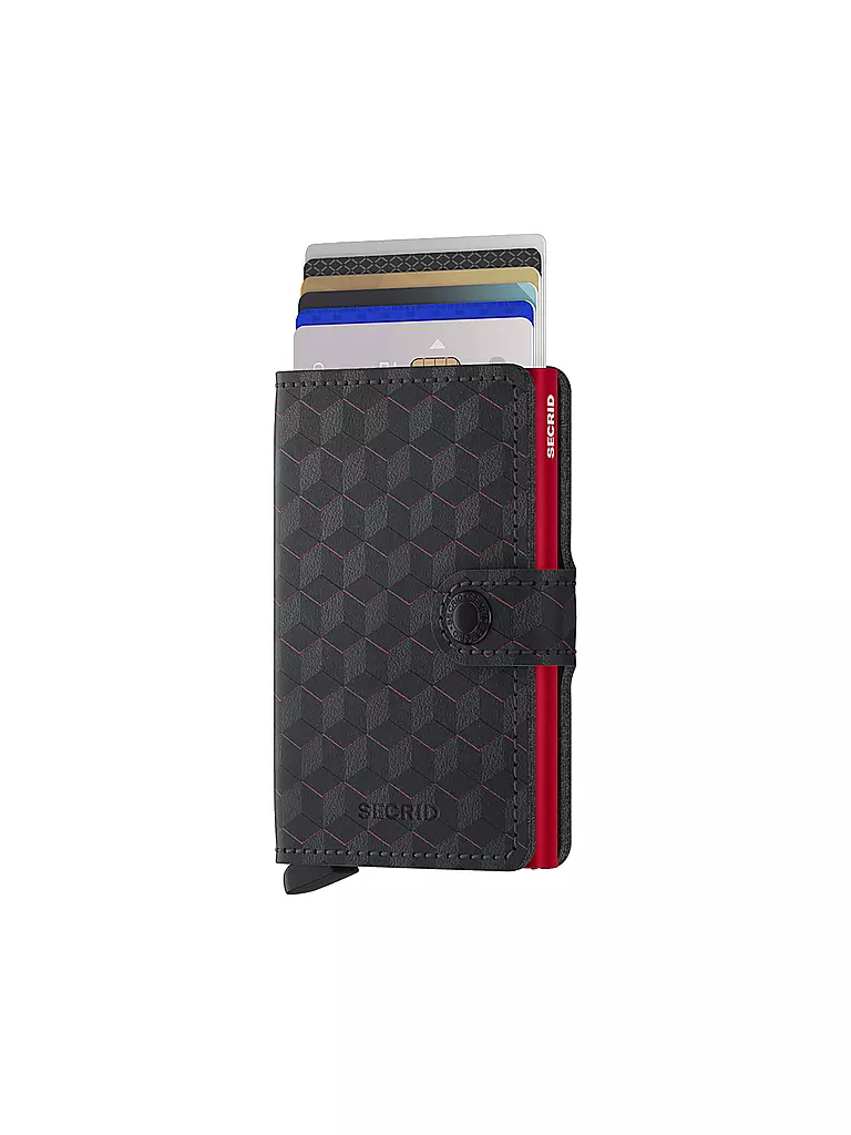 SECRID | Geldbörse - Miniwallet Optical Mini Black Red | schwarz