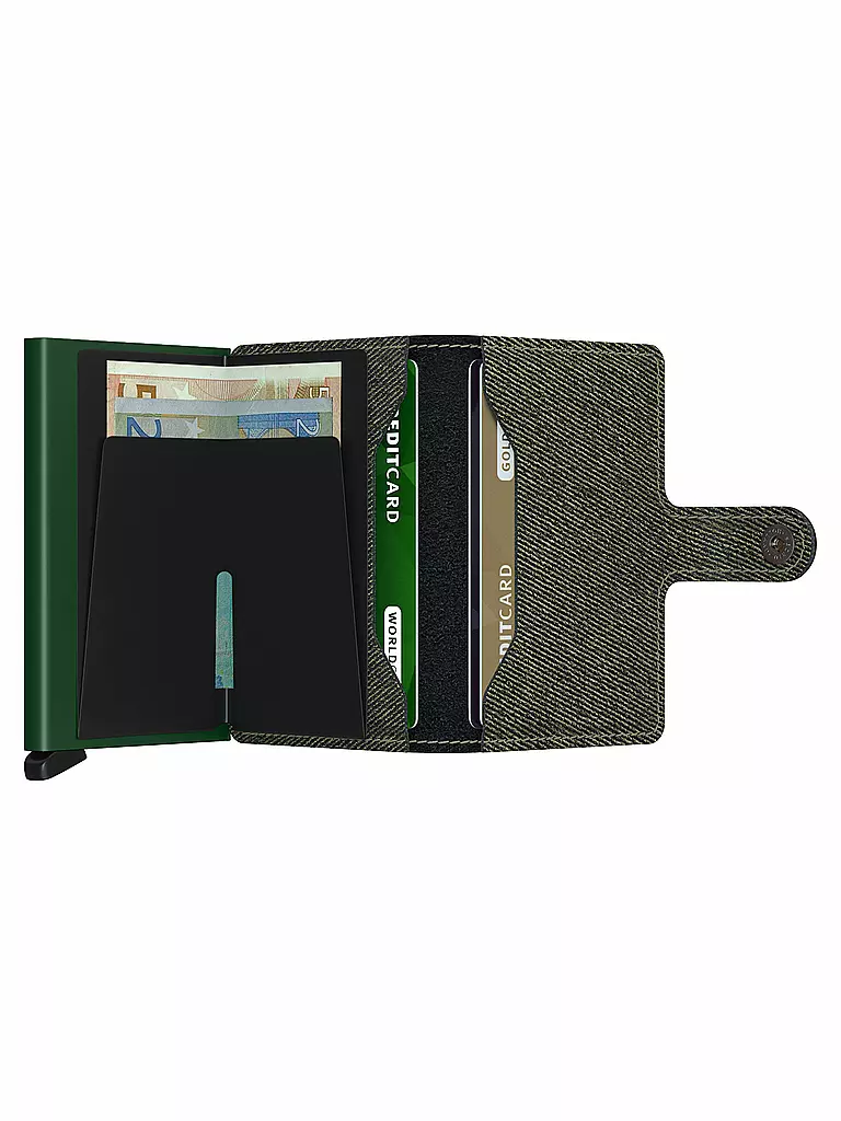 SECRID | Geldbörse - Miniwallet Twist Green | grau