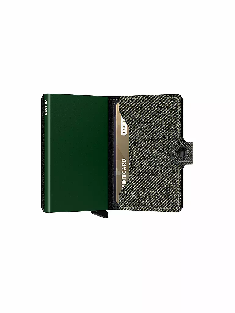 SECRID | Geldbörse - Miniwallet Twist Green | grau