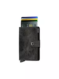 SECRID | Geldbörse - Miniwallet Vintage Mini Cognac Silver | schwarz