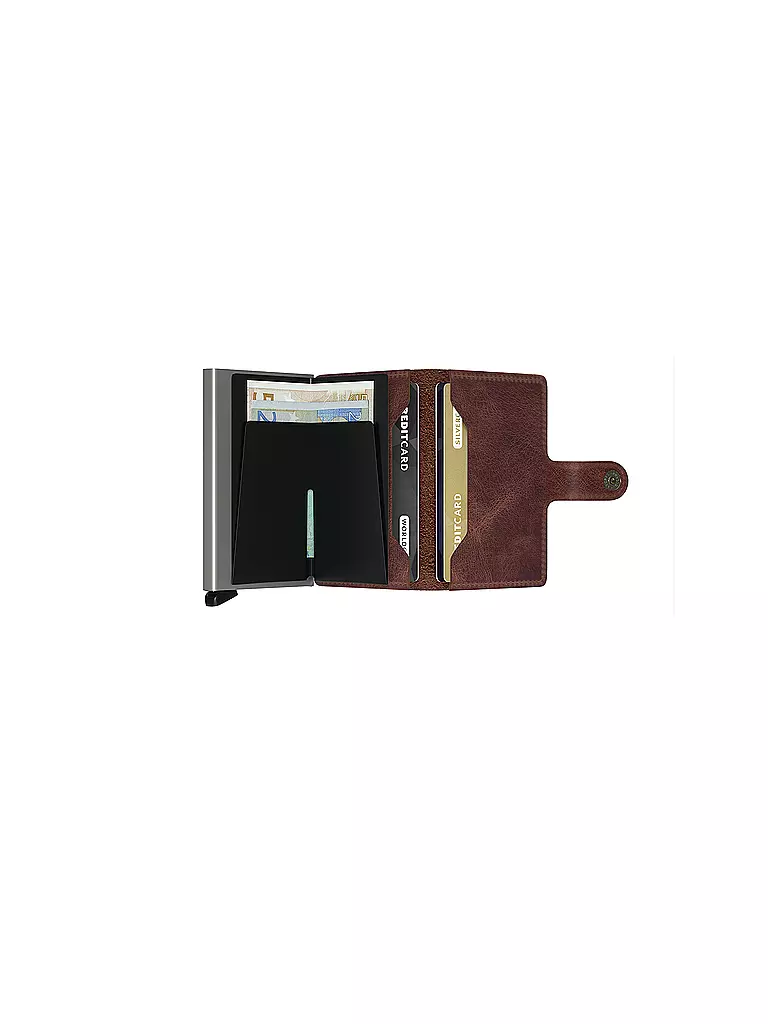 SECRID | Geldbörse - Miniwallet Vintage Mini Brown | braun