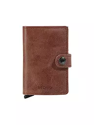 SECRID | Geldbörse - Miniwallet Vintage Mini Cognac Silver | camel