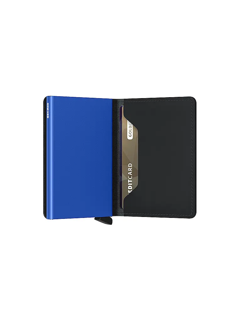 SECRID | Geldbörse - Slimwallet black&blue | Schwarz