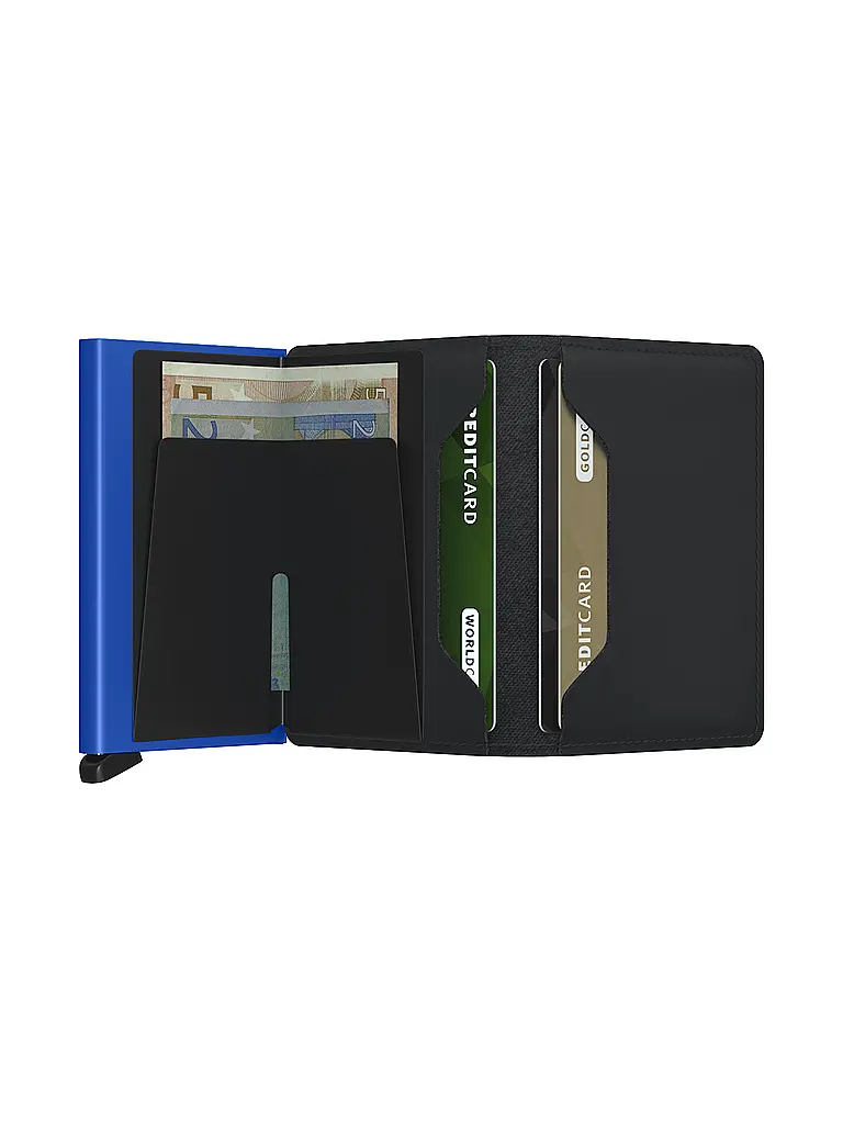 SECRID | Geldbörse - Slimwallet black&blue | Schwarz