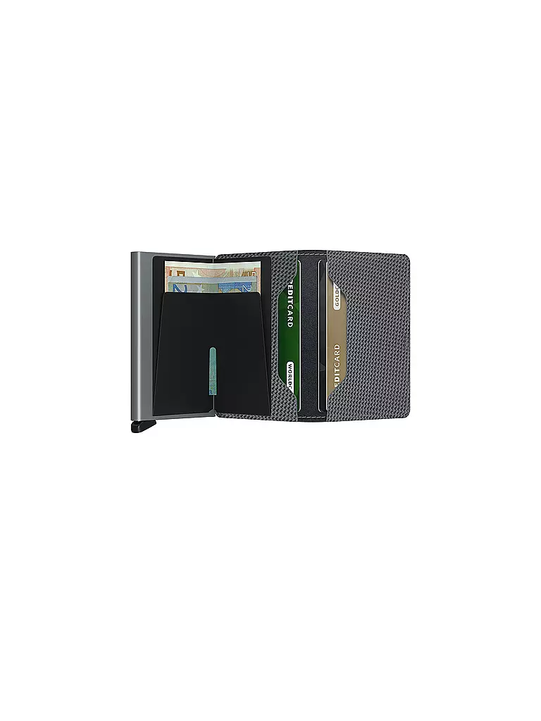 SECRID | Geldbörse - Slimwallet Carbon Cool Grey | schwarz