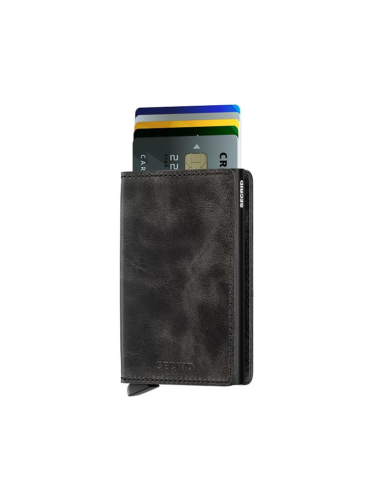 SECRID | Geldbörse - Slimwallet Vintage Slim Black | schwarz