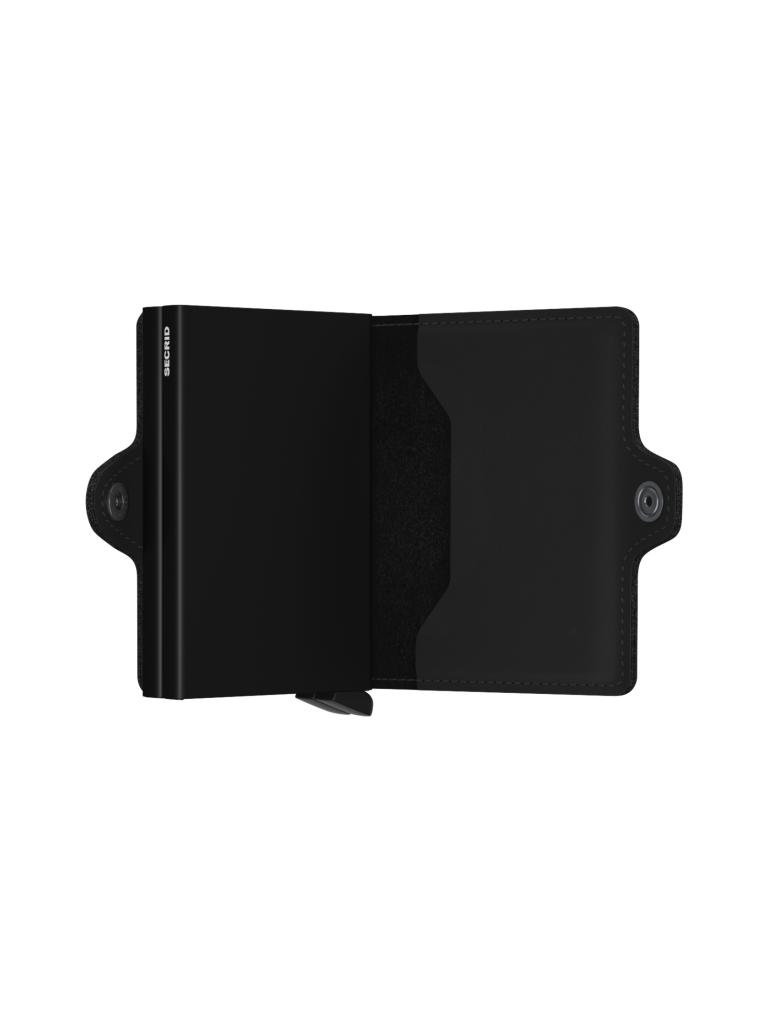 SECRID | Geldbörse - Twinwallet Matte Twin Black | schwarz