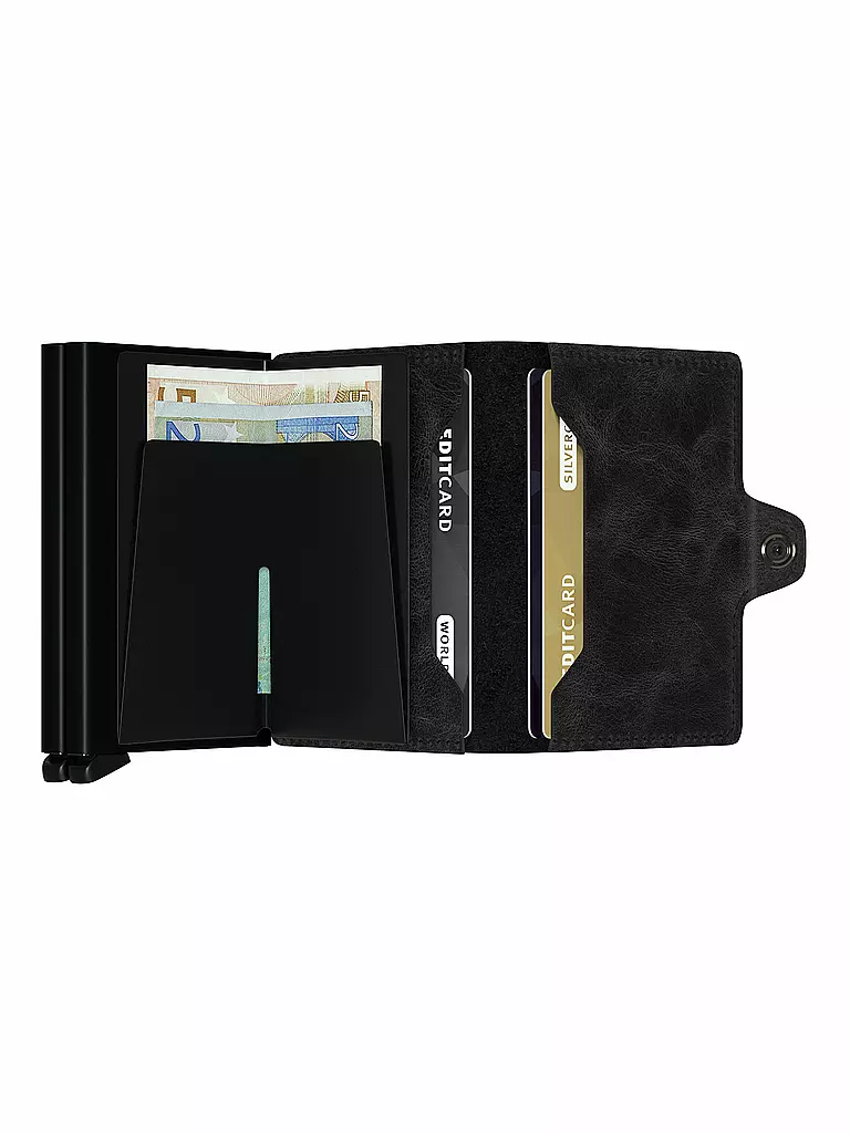 SECRID | Geldbörse - Twinwallet Vintage Twin Black | schwarz