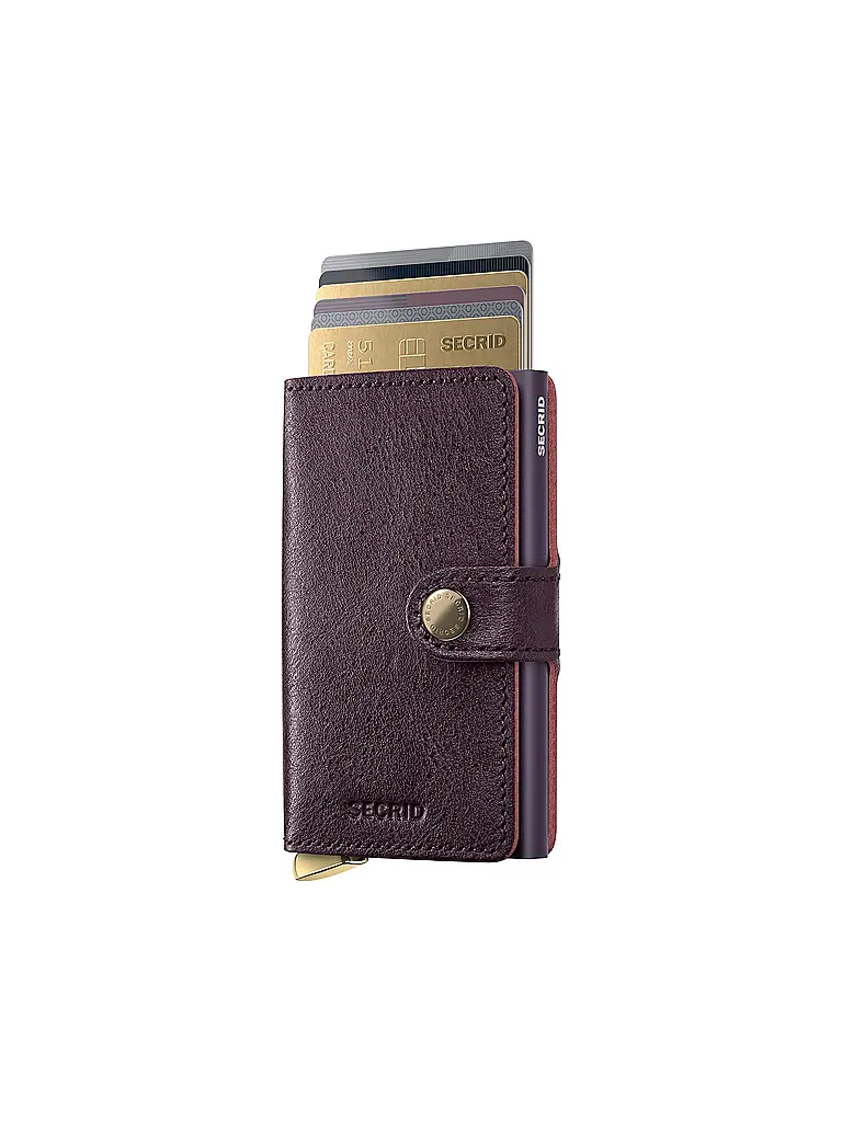 SECRID | Geldbörse PREMIUM MINIWALLET Bordeaux | dunkelrot