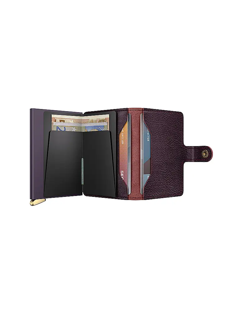 SECRID | Geldbörse PREMIUM MINIWALLET Bordeaux | dunkelrot