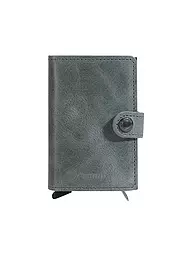 SECRID | Geldbörse - Miniwallet Vintage Mini Cognac Silver | hellgrün