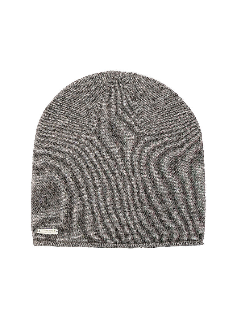 SEEBERGER Kaschmir Mütze - Haube grau