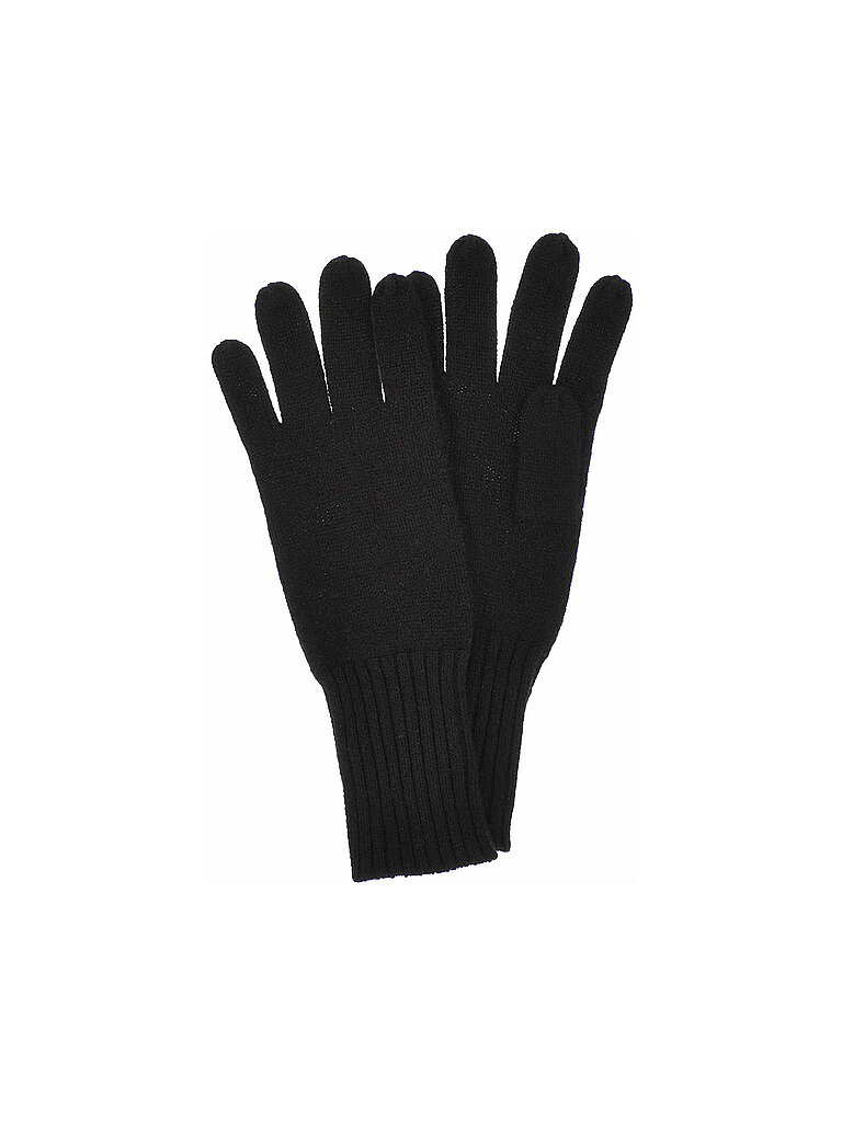SEEBERGER Kaschmir Handschuhe schwarz