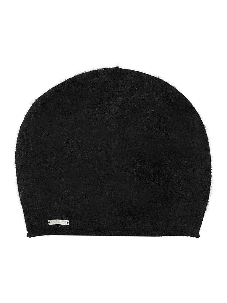 SEEBERGER Kaschmir Mütze - Haube schwarz