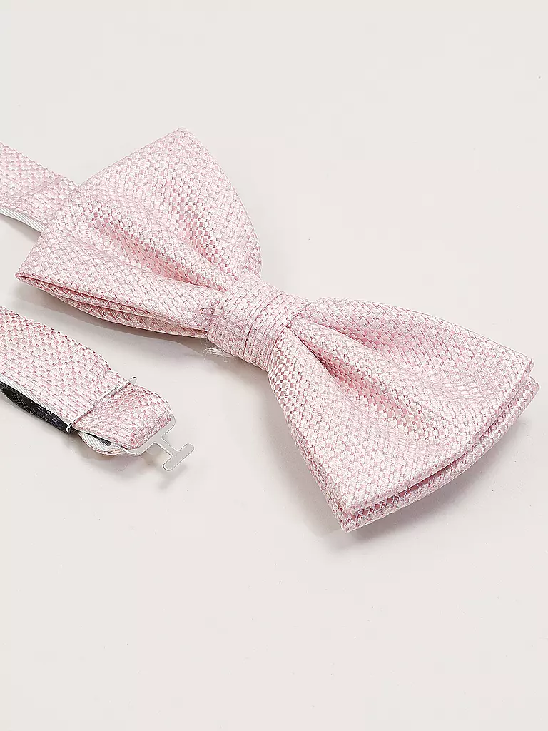 SEIDENFALTER | Hosenträger Set mit Fliege und Knopf-Clips | rosa