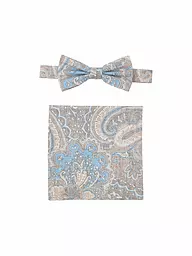 SEIDENFALTER | Set Fliege und Stecktuch PRINCE BOWTIE | beige