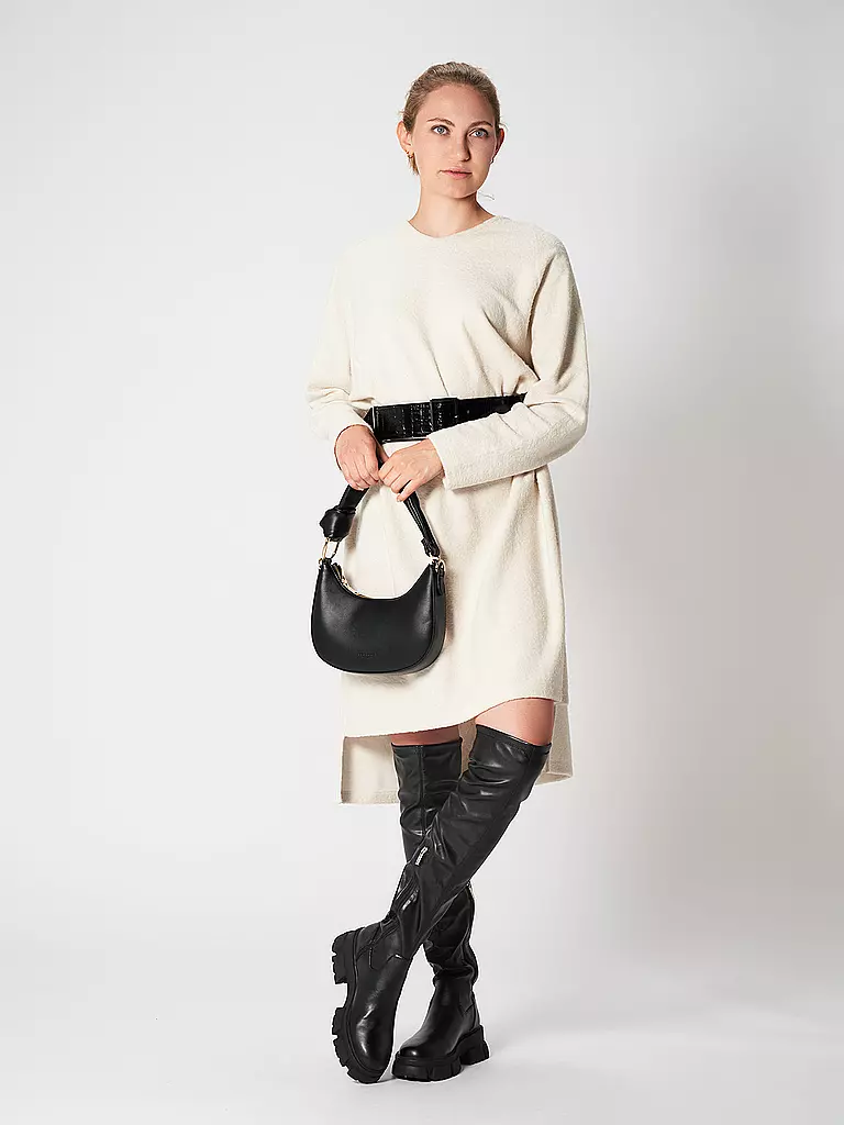 SEIDENFELT | Tasche - Hobo Bag LENE | schwarz