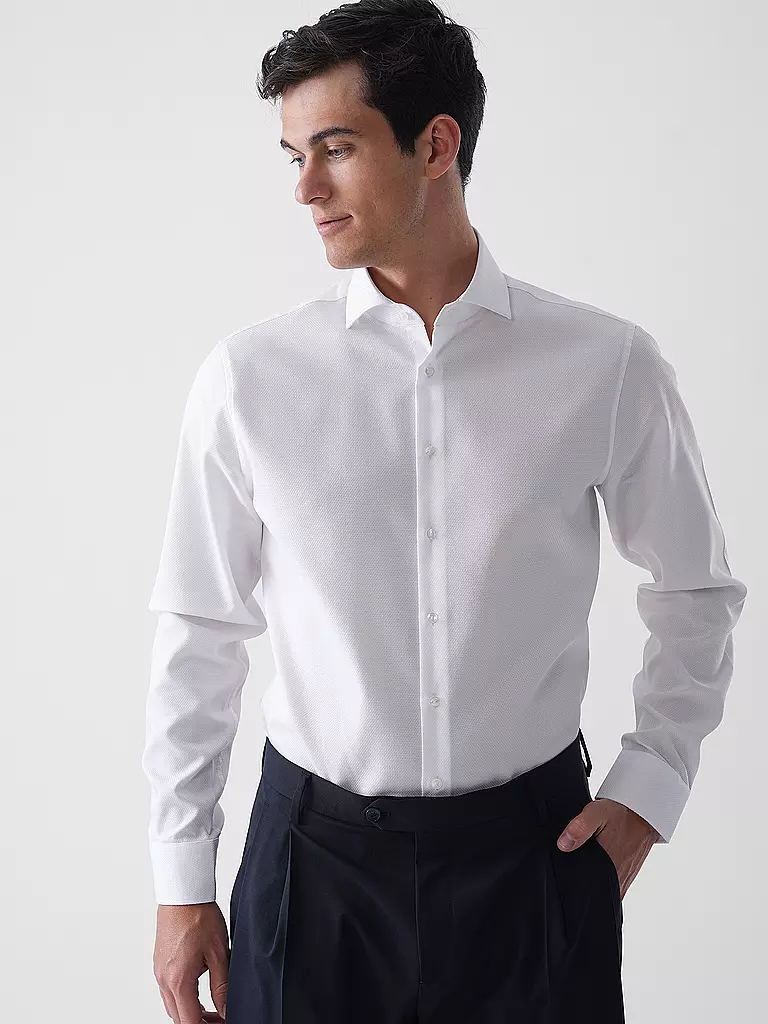 SEIDENSTICKER | Business Hemd Shaped Fit | weiss