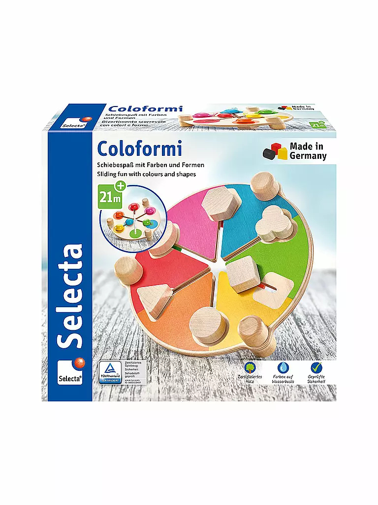 SELECTA | Coloformi, Schiebespaß mit Farben und Formen, 19,5 cm | keine Farbe